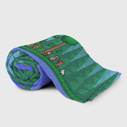 Плед флисовый Лесок из Террарии, цвет: 3D-велсофт — фото 2