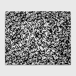 Плед флисовый Стиль QR код, цвет: 3D-велсофт