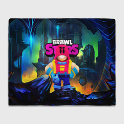 Плед флисовый GROM SPACE BRAWL STARS, цвет: 3D-велсофт