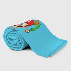 Плед флисовый Марио с ушками, цвет: 3D-велсофт — фото 2