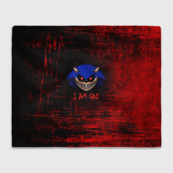Плед флисовый Sonic Exe, цвет: 3D-велсофт