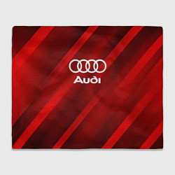 Плед Audi red полосы