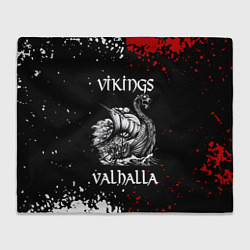 Плед флисовый Викинги: Вальхалла Vikings: Valhalla, цвет: 3D-велсофт