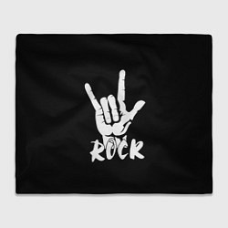 Плед флисовый РОК - ROCK, цвет: 3D-велсофт