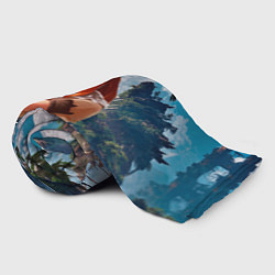Плед флисовый Aloy Horizon, цвет: 3D-велсофт — фото 2
