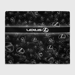 Плед флисовый LEXUS SPORT PATTERN, цвет: 3D-велсофт