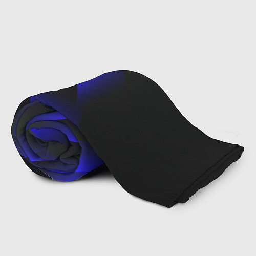 Плед Blue Fade 3D Синий градиент / 3D-Велсофт – фото 2