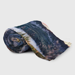 Плед флисовый Горы на закате, цвет: 3D-велсофт — фото 2