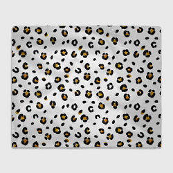 Плед флисовый Пятна леопарда leopard spots, цвет: 3D-велсофт