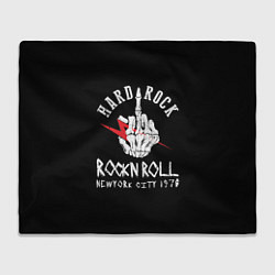 Плед флисовый ROCKNROLL Hard Rock, цвет: 3D-велсофт