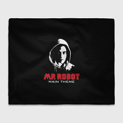 Плед флисовый MR ROBOT Хакер, цвет: 3D-велсофт