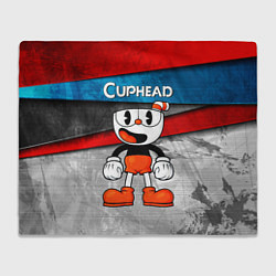 Плед флисовый Cuphead Красная чашечка, цвет: 3D-велсофт