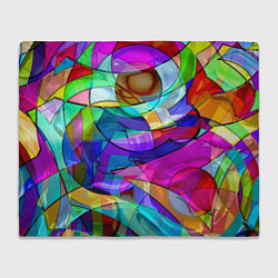 Плед флисовый Геометрический паттерн Абстракция, цвет: 3D-велсофт