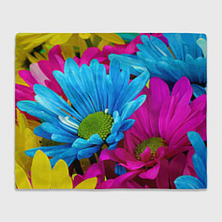 Плед флисовый Ромашки Pattern, цвет: 3D-велсофт