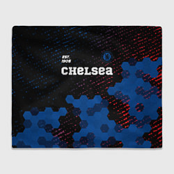 Плед флисовый CHELSEA Chelsea Est 1905 Графика, цвет: 3D-велсофт