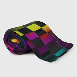 Плед флисовый Colored Geometric 3D pattern, цвет: 3D-велсофт — фото 2