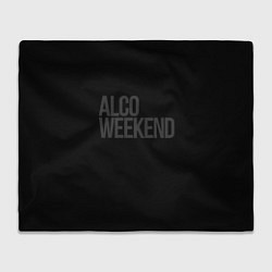 Плед флисовый Alco weekend, цвет: 3D-велсофт