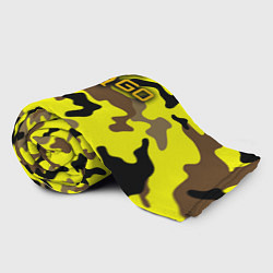 Плед флисовый Counter-Strike Камуфляж Жёлто-Коричневый, цвет: 3D-велсофт — фото 2