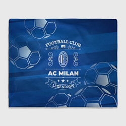 Плед флисовый AC Milan Legends, цвет: 3D-велсофт