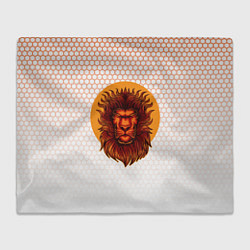 Плед флисовый Солнечный лев, цвет: 3D-велсофт