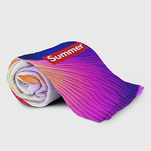 Плед Цветная волна Summer / 3D-Велсофт – фото 2