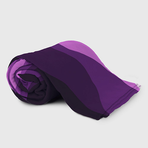 Плед Фиолетовый градиент горы абстракция / 3D-Велсофт – фото 2