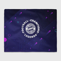 Плед флисовый Bayern Легенды Чемпионы, цвет: 3D-велсофт