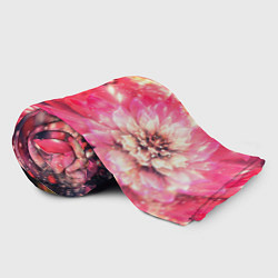 Плед флисовый Нежные цветы и блестки, цвет: 3D-велсофт — фото 2