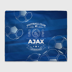 Плед флисовый Ajax Football Club Number 1, цвет: 3D-велсофт