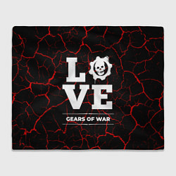 Плед флисовый Gears of War Love Классика, цвет: 3D-велсофт