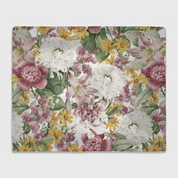 Плед флисовый Цветы Летний Свадебный Букет, цвет: 3D-велсофт