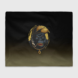 Плед флисовый Hip-hop Gorilla, цвет: 3D-велсофт