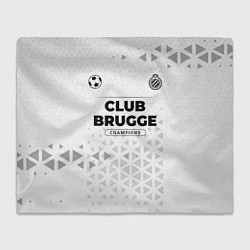 Плед флисовый Club Brugge Champions Униформа, цвет: 3D-велсофт