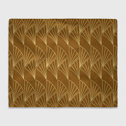 Плед флисовый Египетский пшеничный узор, цвет: 3D-велсофт