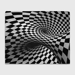 Плед флисовый Геометрическая объёмная композиция Авангард, цвет: 3D-велсофт