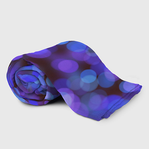 Плед Фиолетовые блики боке / 3D-Велсофт – фото 2