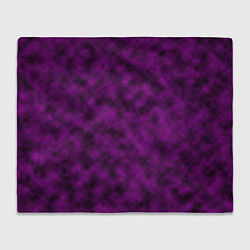 Плед флисовый Черно-пурпурная облачность, цвет: 3D-велсофт