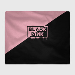 Плед флисовый BLACKPINK BIG LOGO, цвет: 3D-велсофт