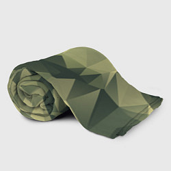 Плед флисовый 3д полигоны - камуфляж, цвет: 3D-велсофт — фото 2