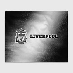 Плед флисовый Liverpool Sport на темном фоне, цвет: 3D-велсофт