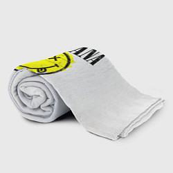 Плед флисовый Nirvana логотип гранж, цвет: 3D-велсофт — фото 2