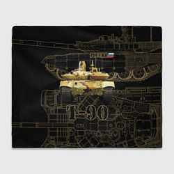 Плед флисовый T-90M Владимир, цвет: 3D-велсофт