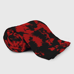 Плед флисовый Черно-красная абстракция, цвет: 3D-велсофт — фото 2