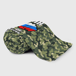 Плед флисовый Один в поле воин если он по-русски скромен, цвет: 3D-велсофт — фото 2