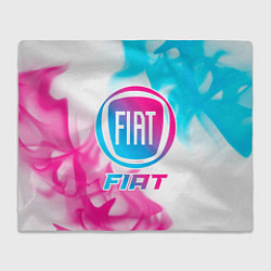 Плед флисовый Fiat Neon Gradient, цвет: 3D-велсофт