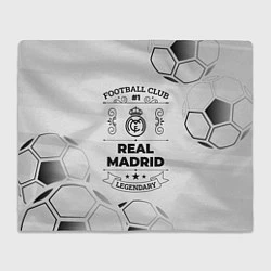 Плед флисовый Real Madrid Football Club Number 1 Legendary, цвет: 3D-велсофт