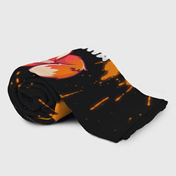 Плед флисовый Диана - ЛИСИЧКА - Брызги, цвет: 3D-велсофт — фото 2