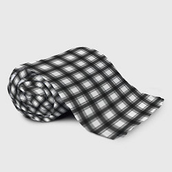 Плед флисовый Black and white trendy checkered pattern, цвет: 3D-велсофт — фото 2