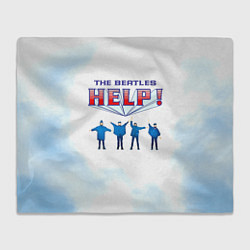 Плед флисовый The Beatles Help!, цвет: 3D-велсофт