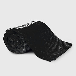 Плед флисовый Slipknot с потертостями на темном фоне, цвет: 3D-велсофт — фото 2